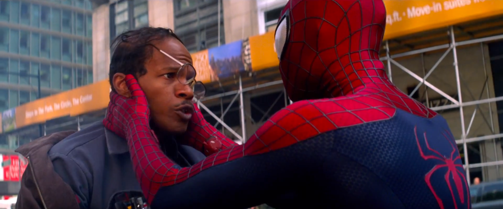 "You're my eyes and ears" - Spiderman to Max.
