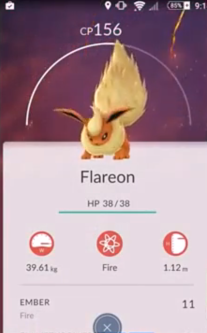 Pokemon Go Flareon